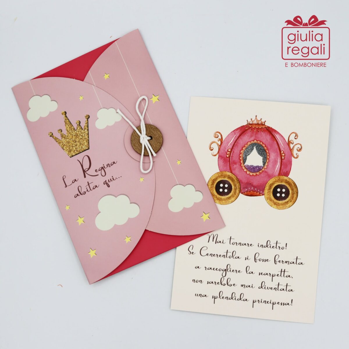 Bigliettino di auguri Regina e Principessa - Wald