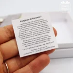 Collana a forma di goccia con catena lunga artigianale anallergica - immagine 6