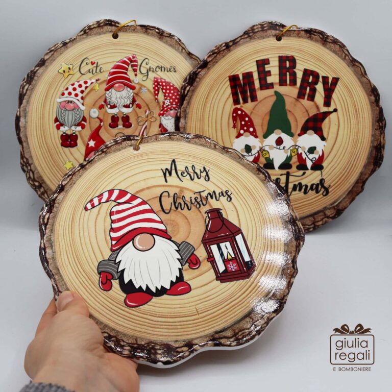 Sottopentola Gnomi Natalizi in Ceramica