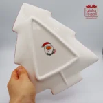 Antipastiera Natalizia Cuorematto a forma di Albero con Gnomi - immagine 2