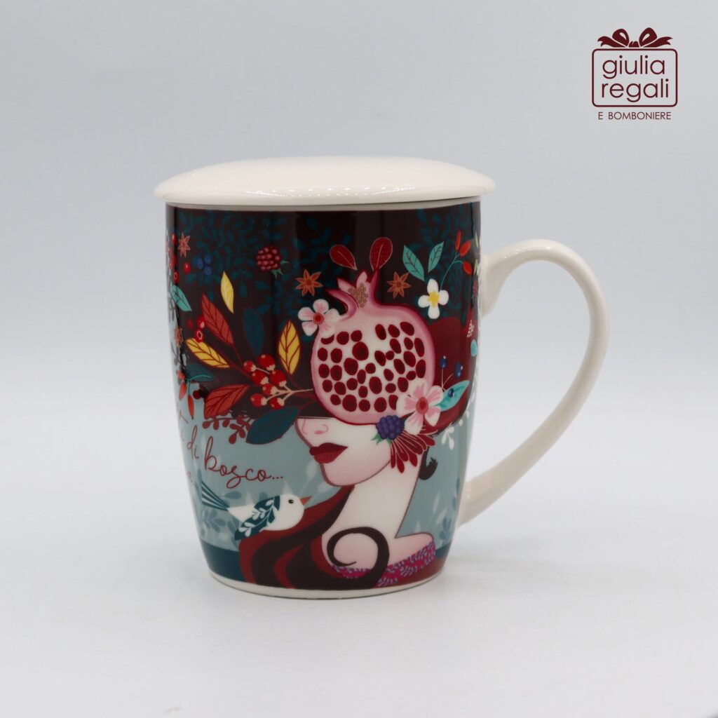 Tisaniera con Coperchio con decoro Frutti di Bosco - Wald