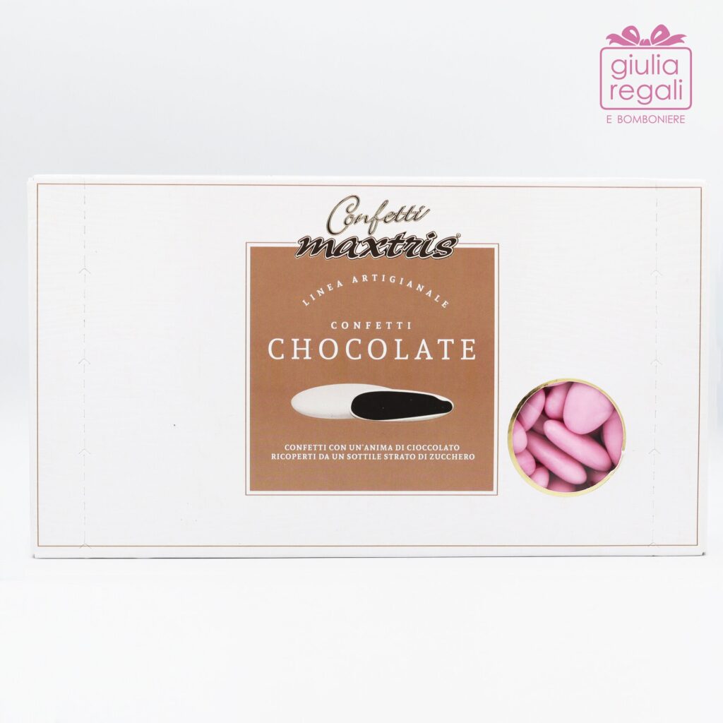 Confetti Rosa Cioccolato Fondente 1 kg - Maxtris