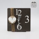 Orologio in metallo con decoro cuore - Negodesign