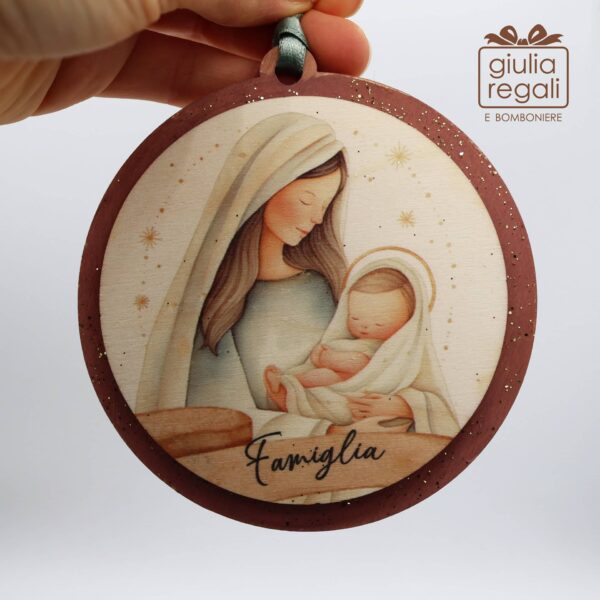 Palline in legno presepe malu - Beccalliforlife