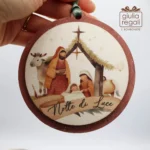 Palline in legno presepe Malu - Beccalliforlife - immagine 2