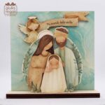 Presepe in legno con luci led artigianale made in Italy - Beccalliforlife