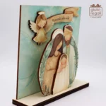 Presepe in legno con luci led artigianale made in Italy - Beccalliforlife - immagine 2