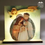 Presepe in legno con luci led artigianale made in Italy - Beccalliforlife - immagine 5