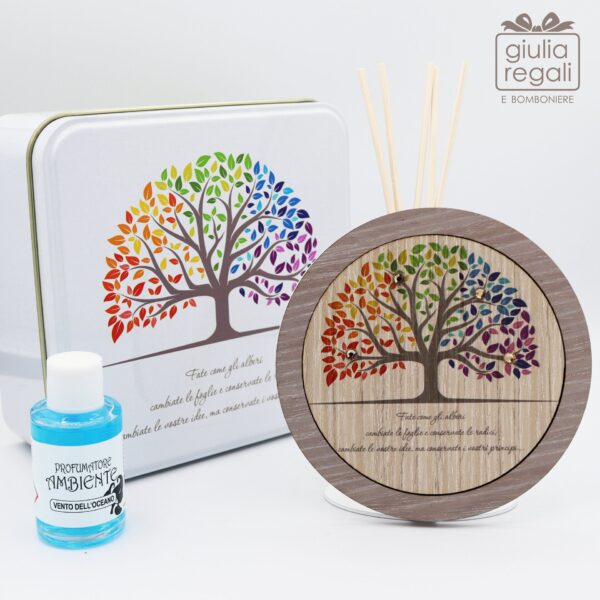 Profumatore Albero della Vita Colorato con scritta - Negodesign