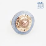 Anello Artigianale Anallergico smaltato e martellato regolabile