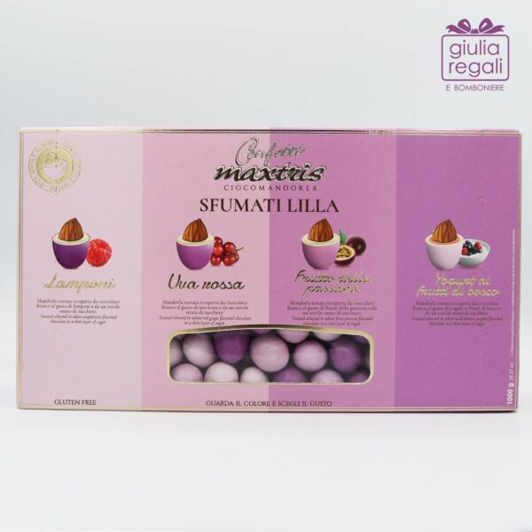 Confetti Sfumati Lilla 4 Gusti Ciocomandorla Maxtris 1 kg
