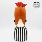 Vaso Girl con trecce rosse e orecchini Montemaggi - immagine 5