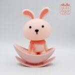 Animaletto Luce Rosa Coniglio - Lampada Magot con coniglietto