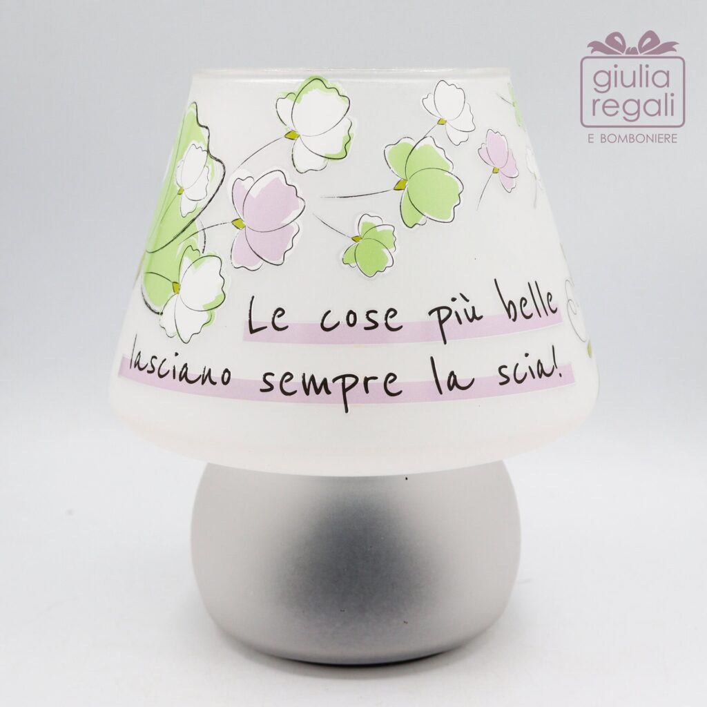 Lampada in vetro a batteria con lampadina led decoro Natural - Wald
