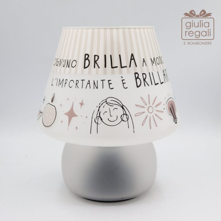 Lampada in vetro a batteria con lampadina led decoro Minimal - Wald