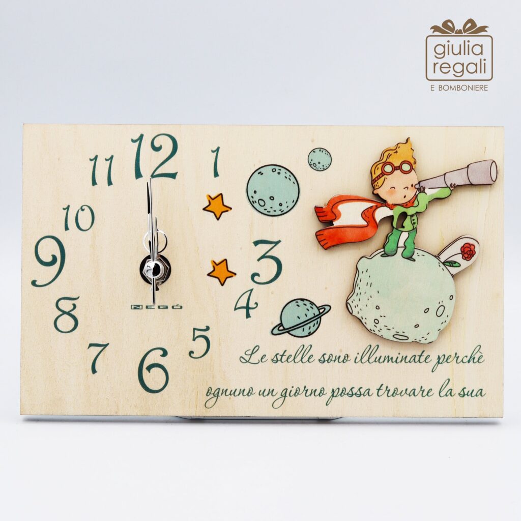 Orologio Piccolo Principe Cannocchiale, Pianeta e Rosa