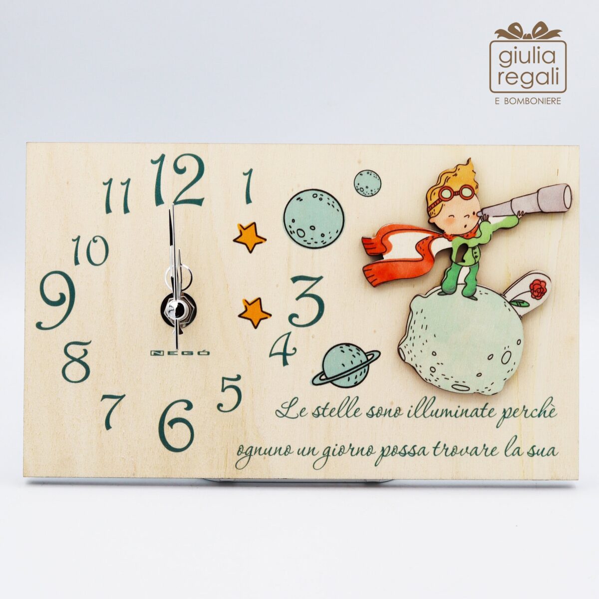 Orologio Piccolo Principe Cannocchiale, Pianeta e Rosa