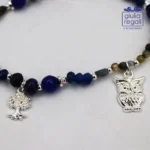 Braccialetto Pietre e Cristalli – Blu - Albero Gufo