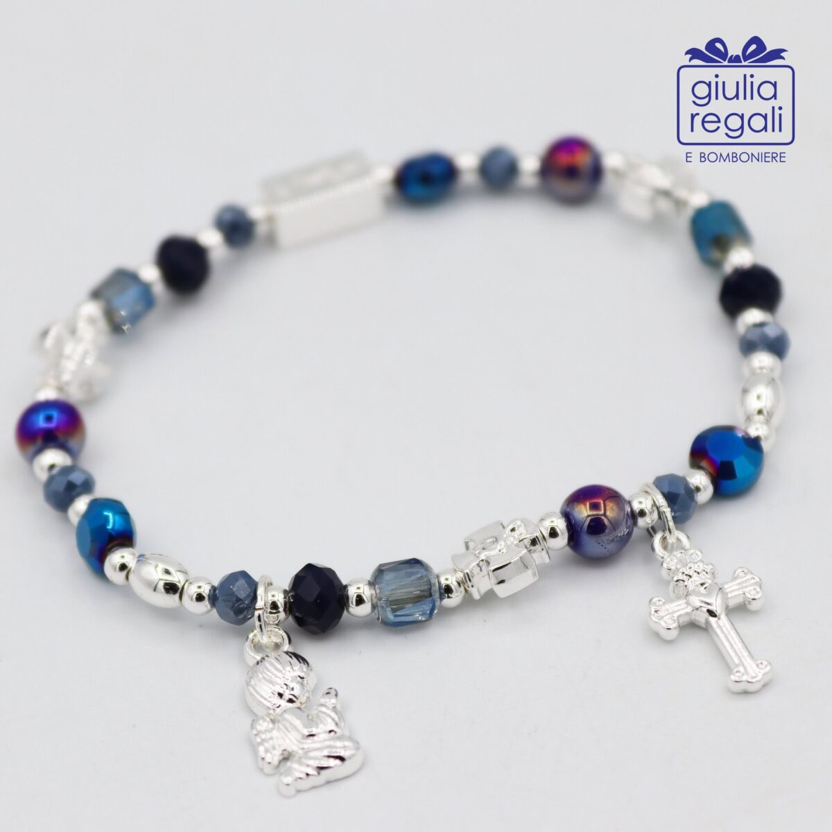 Braccialetto Pietre e Cristalli – Blu - Angelo Croce