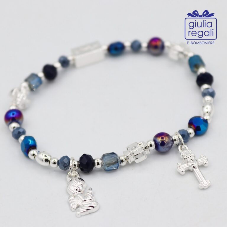 Braccialetto Pietre e Cristalli – Blu - Angelo Croce