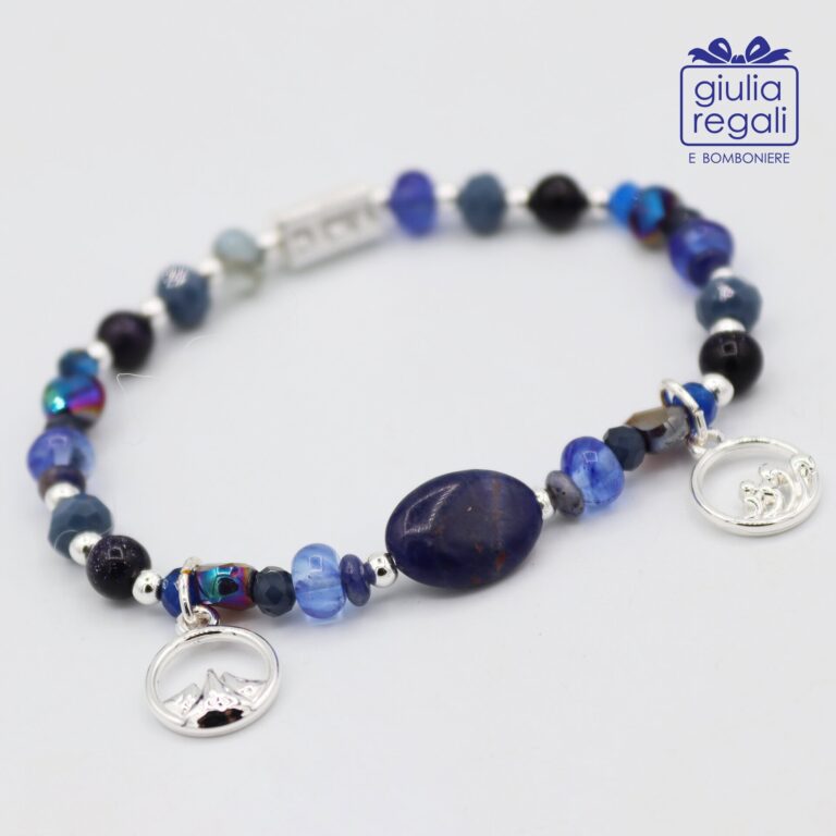 Braccialetto Pietre e Cristalli – Blu - Mari e Monti