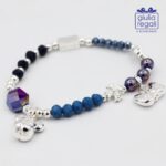 Braccialetto Pietre e Cristalli – Blu - Orso Joystick