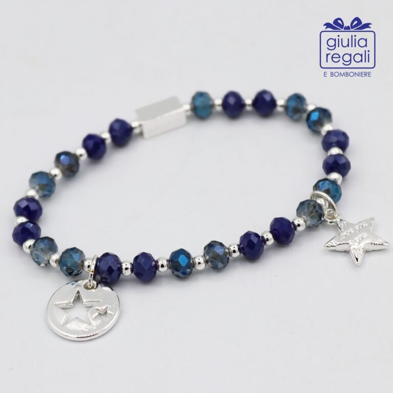 Braccialetto Pietre e Cristalli – Blu - Stelle