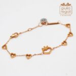 Braccialetto Wald Cuoricini e cuore con corona