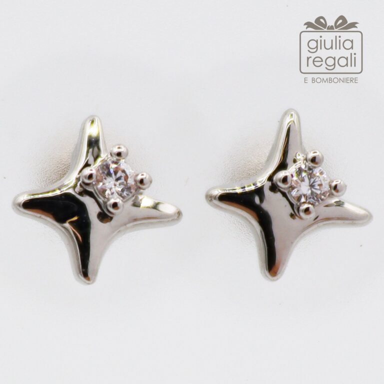 Orecchini da lobo piccolissimi punto luce stelle 2