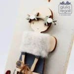 Quadretto Angelo Inverno Vita come la neve - immagine 2