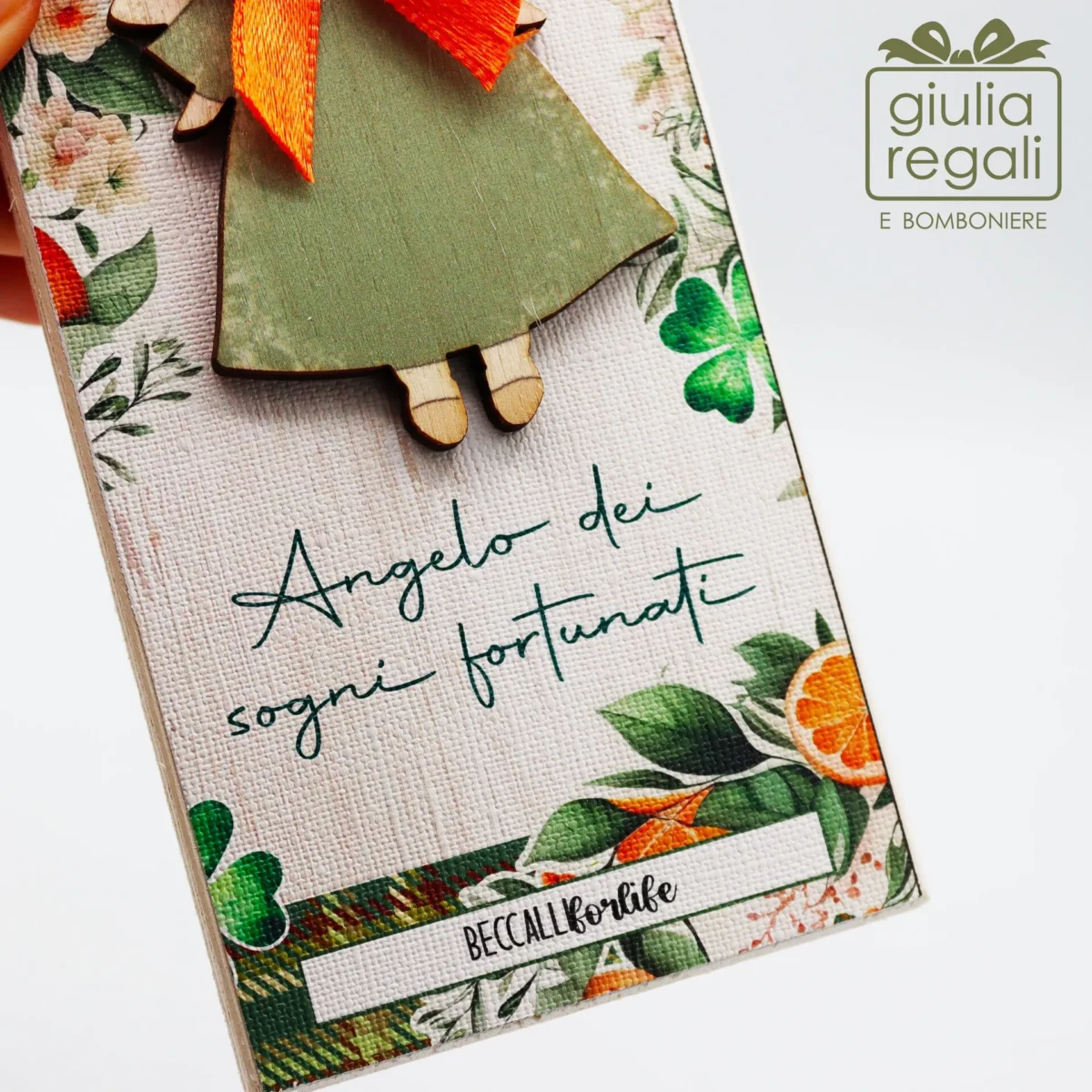 Quadretto Angelo dei Sogni Fortunati - immagine 3