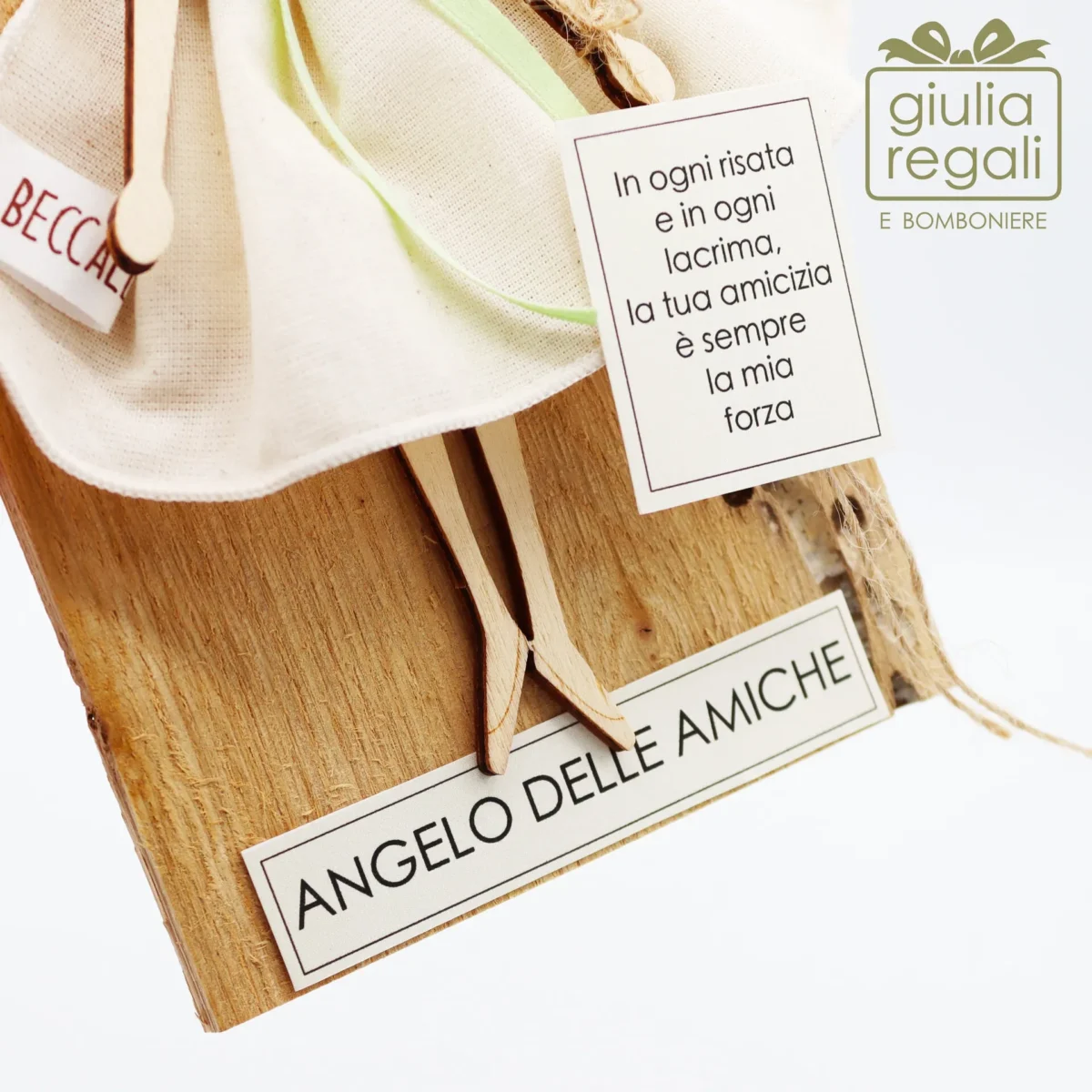 Quadretto Angelo delle Amiche La Mia Forza - immagine 3