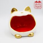 Portacaramelle Gattomatto in ceramica - colore arancio