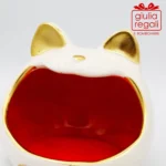 Portacaramelle Gattomatto in ceramica - colore arancio - immagine 2