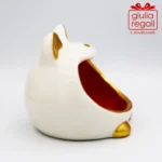 Portacaramelle Gattomatto in ceramica - colore arancio - immagine 3