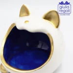 Portacaramelle Gattomatto in ceramica - colore blu - immagine 2