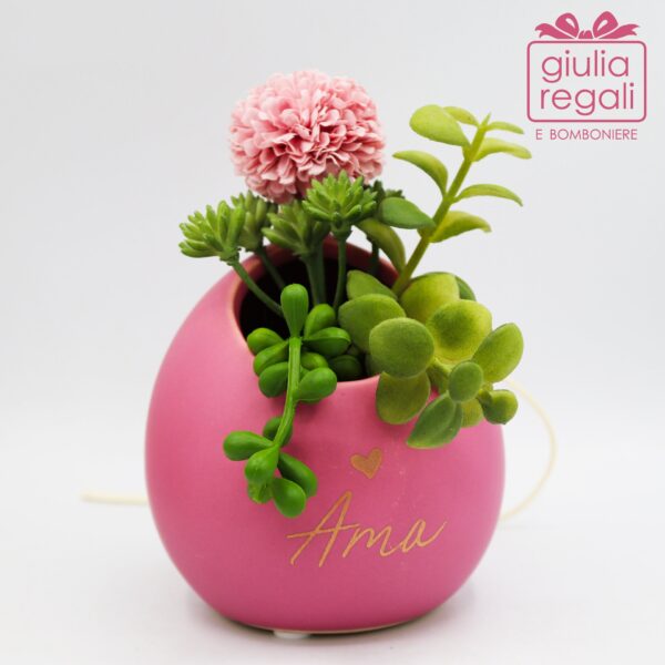 Portapiantina a forma di palloncino con Piantina finta