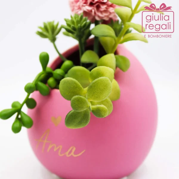 Portapiantina a forma di palloncino con Piantina finta