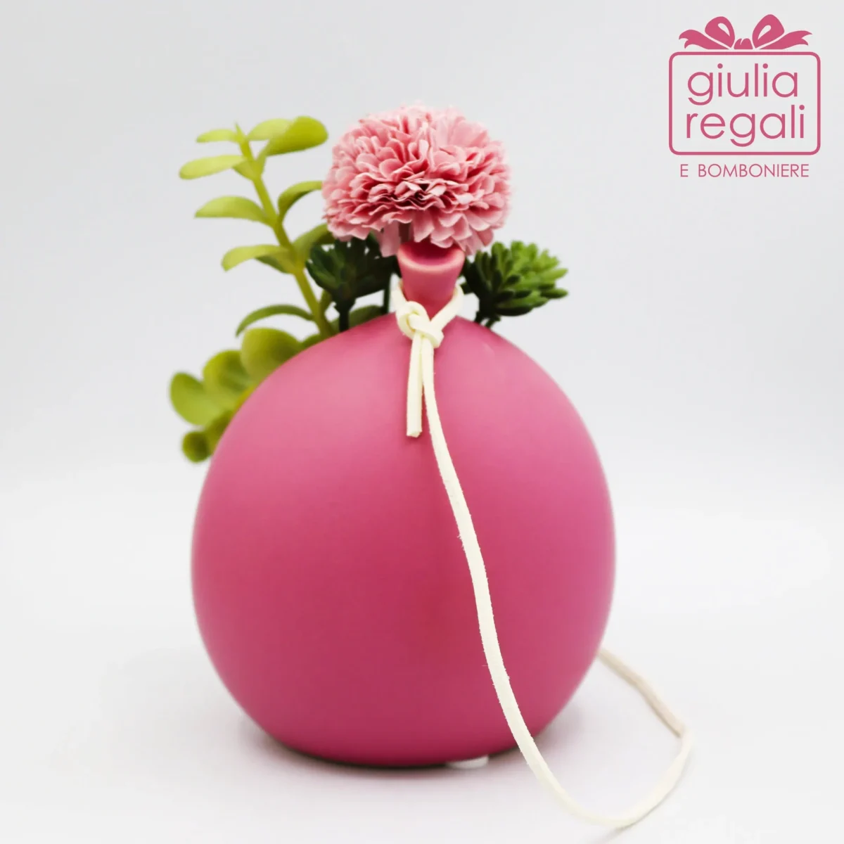 Portapiantina a forma di palloncino con Piantina finta