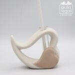 Profumatore in ceramica bianca a forma di cuore