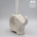 Profumatore in ceramica bianca a forma di elefante - immagine 3