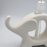Profumatore in ceramica bianca a forma di elefante