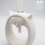Profumatore in ceramica bianca a forma di gufo - immagine 2