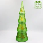 Albero Natale led 31 h vetro verde grande - immagine 2