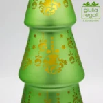 Albero Natale led vetro verde