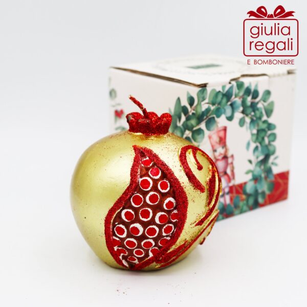 Candela Melograno dorato Natale