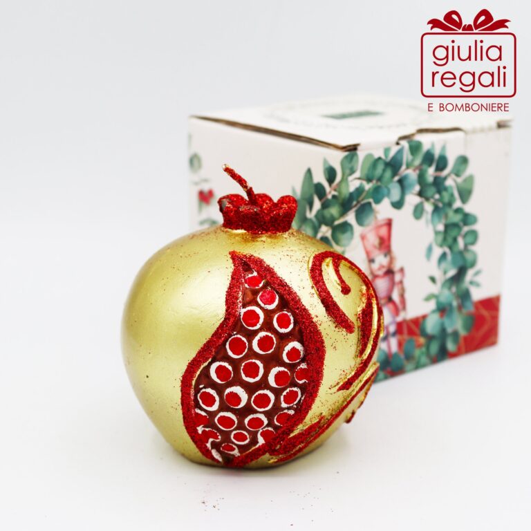 Candela Melograno dorato Natale