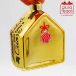 Casetta addobbo vetro oro - immagine 3