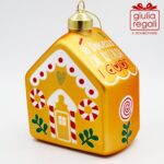 Casetta addobbo vetro oro dolcezza