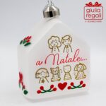 Casetta addobbo vetro trasparente